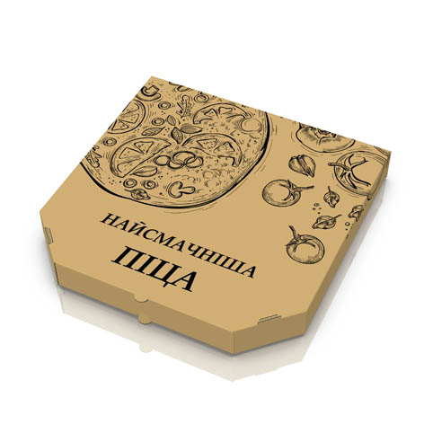 Коробки для пиццы с логотипом 300х300х35 мм